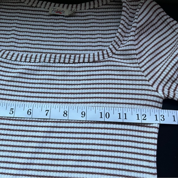 Faherty Legend Rib Square Neckline Top - Picture 6 of 7